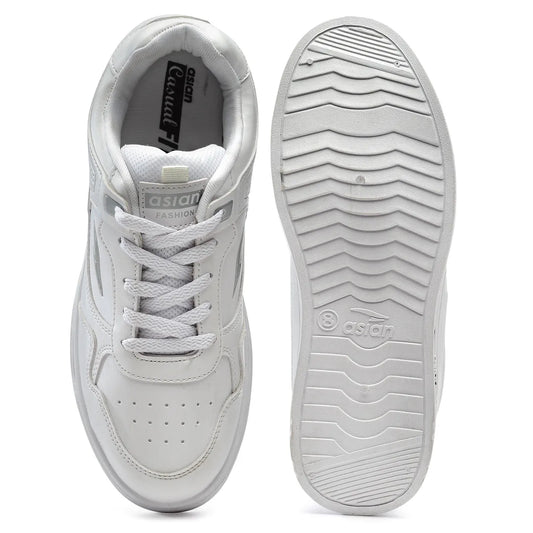 Asian Boston-01 Men Sneakers | White
