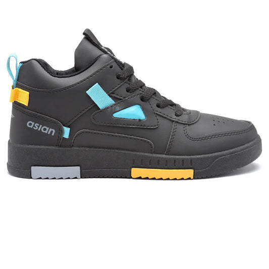 Asian Tarzan-11 Men High Top Sneakers | Black
